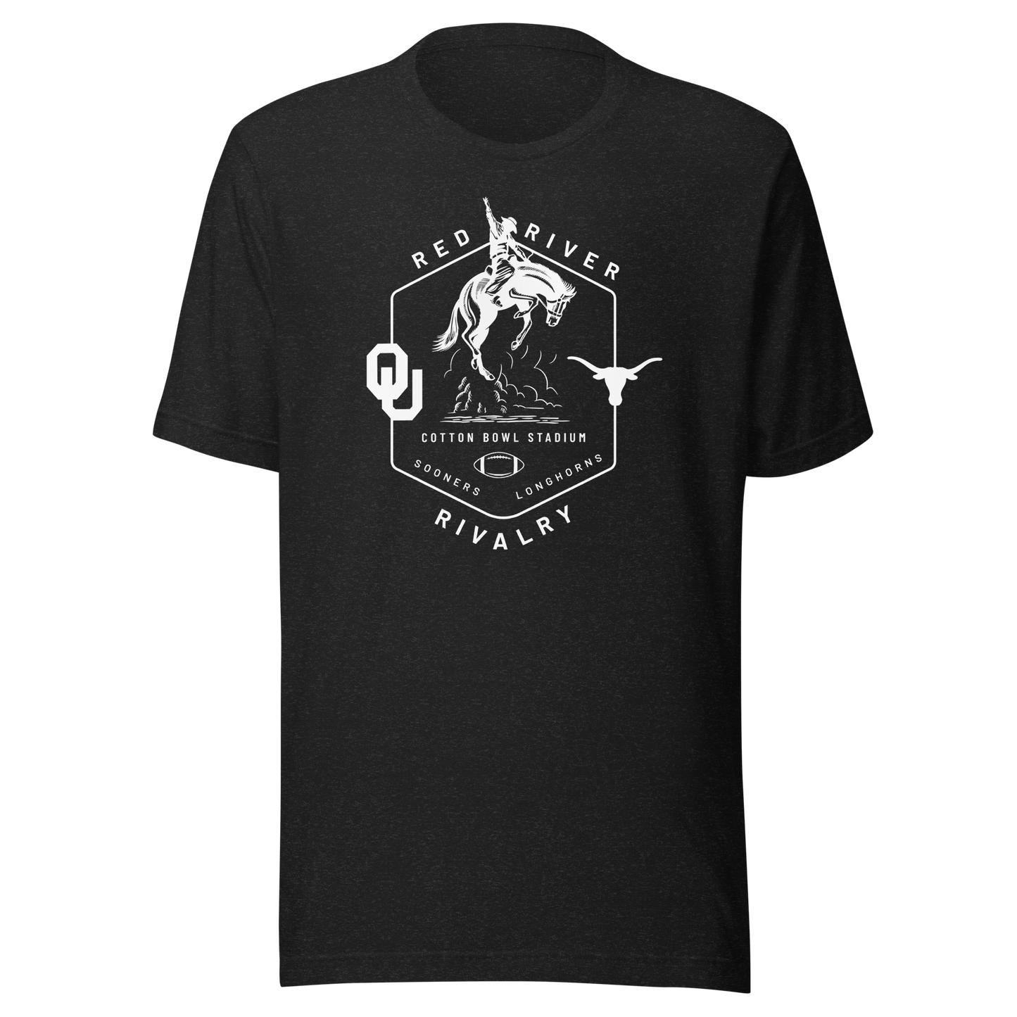 OU vs Texas Red River Rivalry White T-shirt