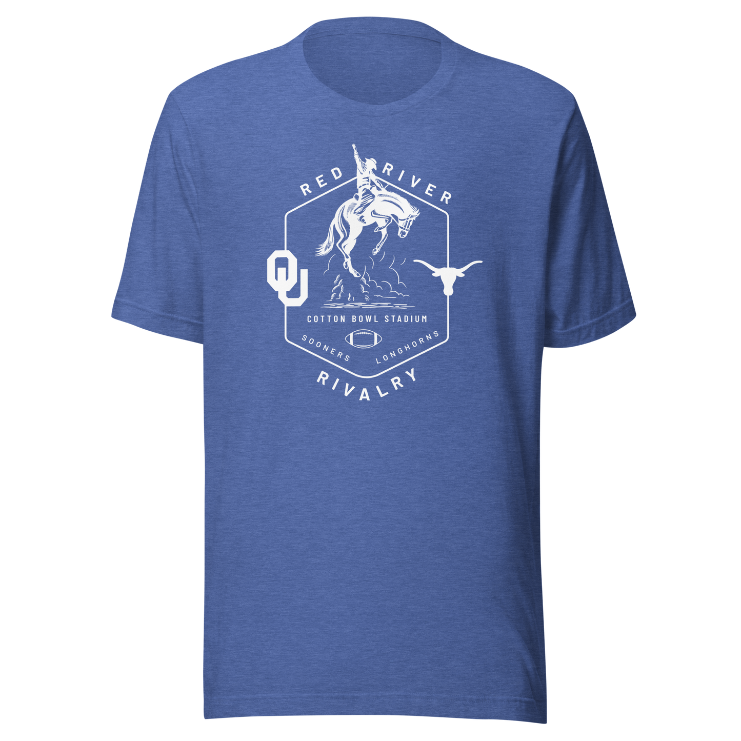OU vs Texas Red River Rivalry White T-shirt