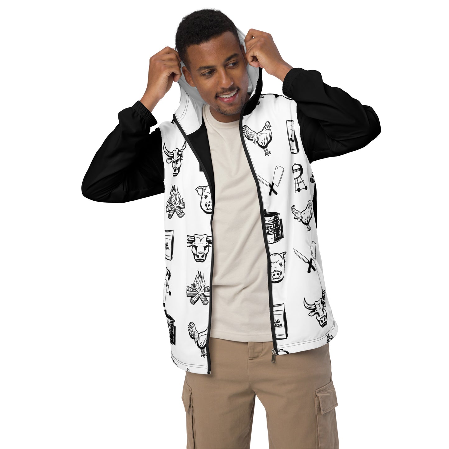 BBQ Men’s windbreaker.