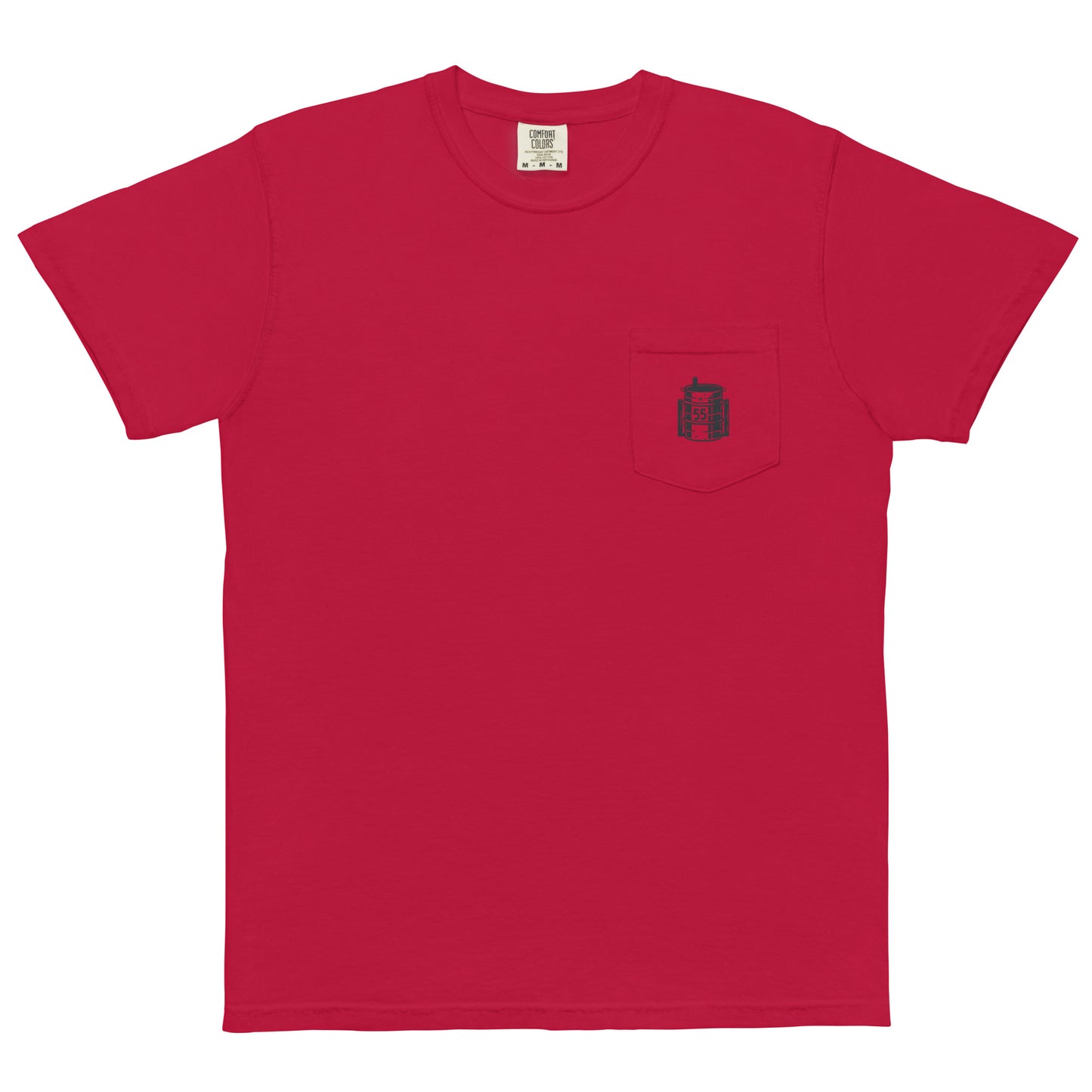 55 Gallon UDS - Well How Big'a Boy Are Ya? Unisex garment-dyed pocket t-shirt.