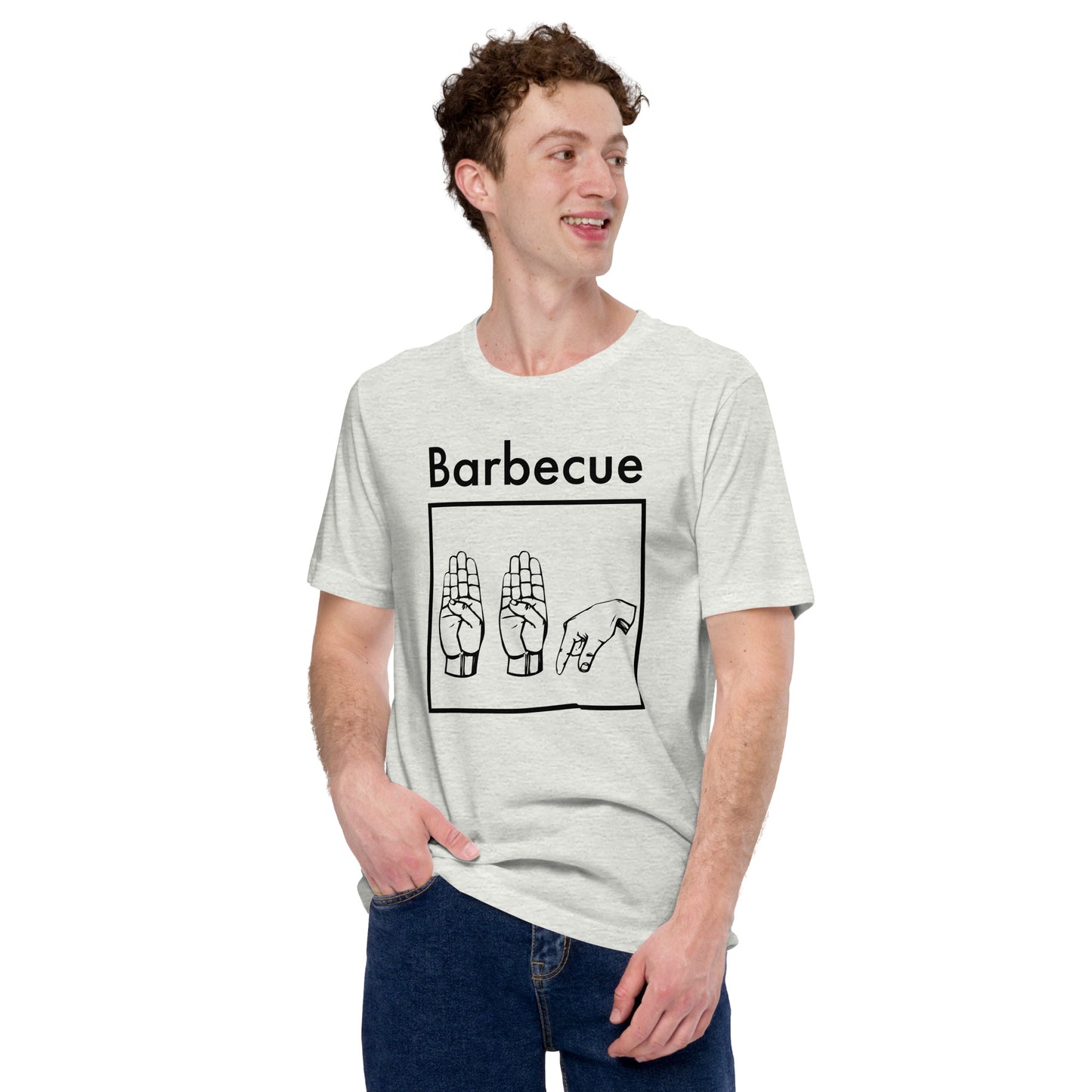 Barbecue Sign Language Unisex t-shirt.