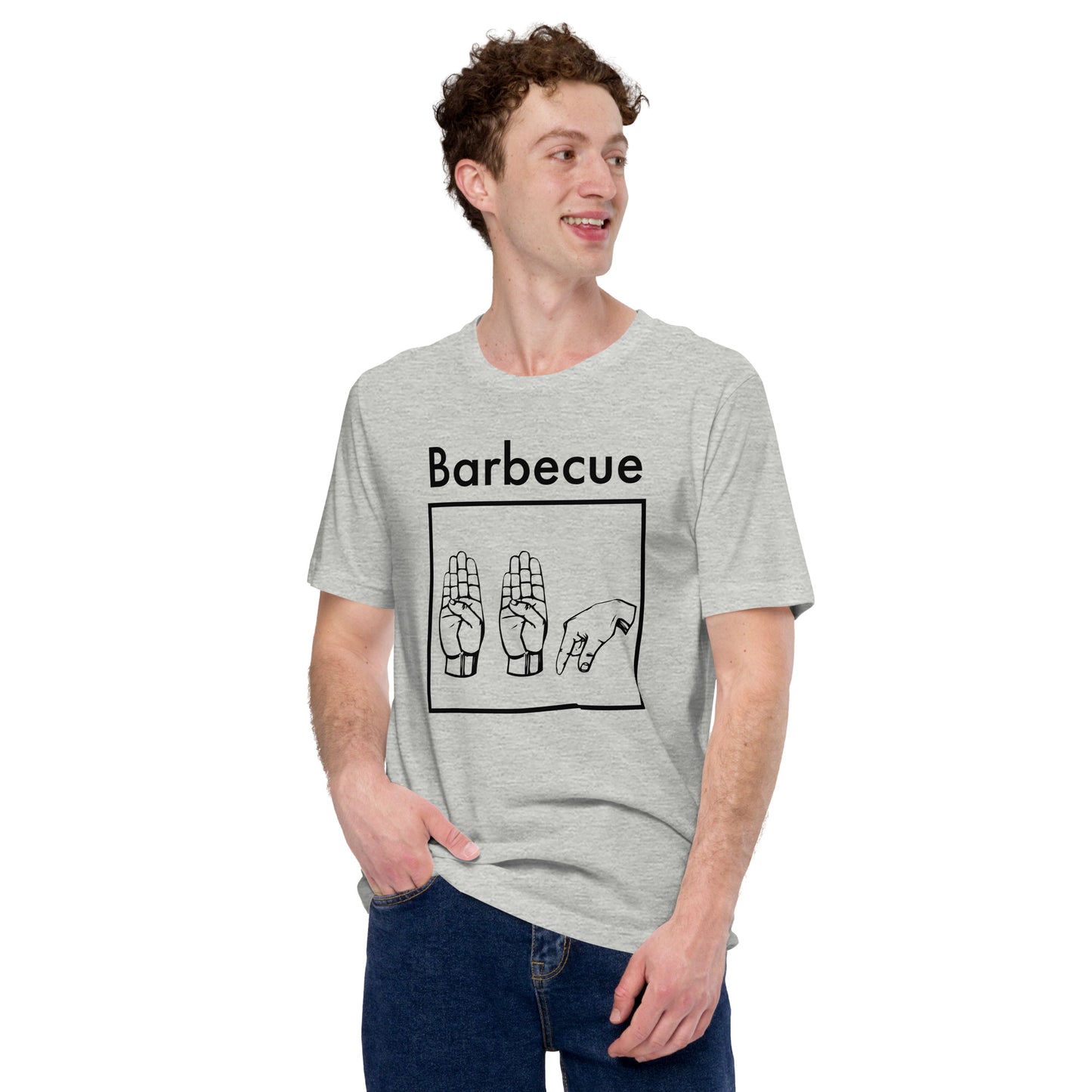 Barbecue Sign Language Unisex t-shirt.