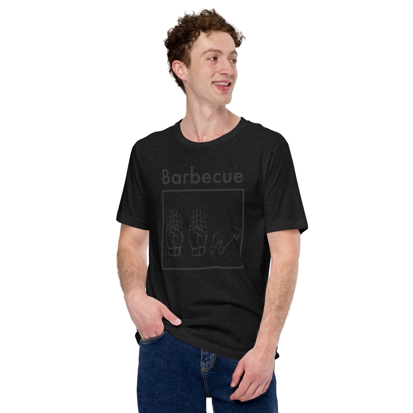 Barbecue Sign Language Unisex t-shirt.