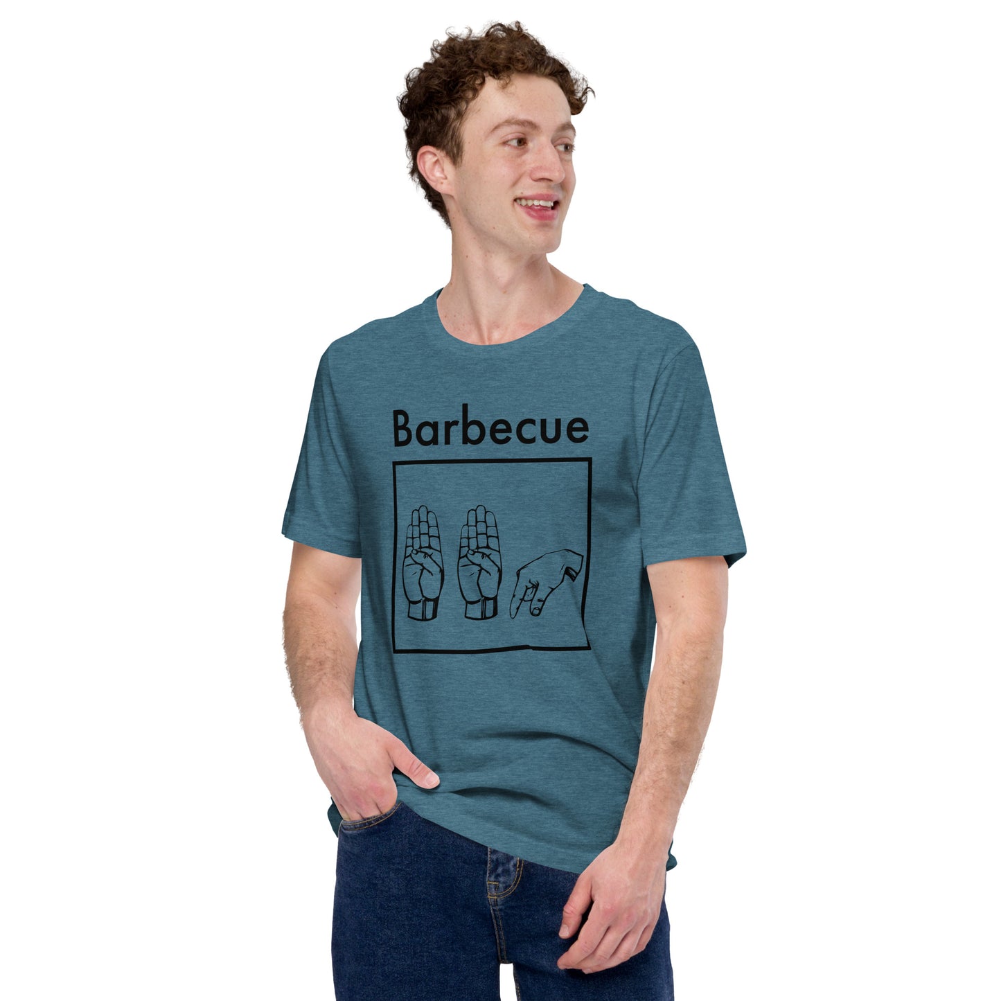 Barbecue Sign Language Unisex t-shirt.