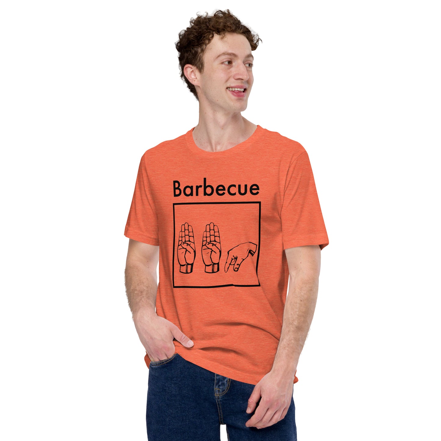 Barbecue Sign Language Unisex t-shirt.