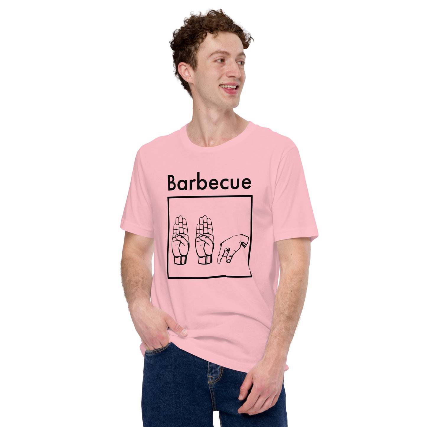 Barbecue Sign Language Unisex t-shirt.