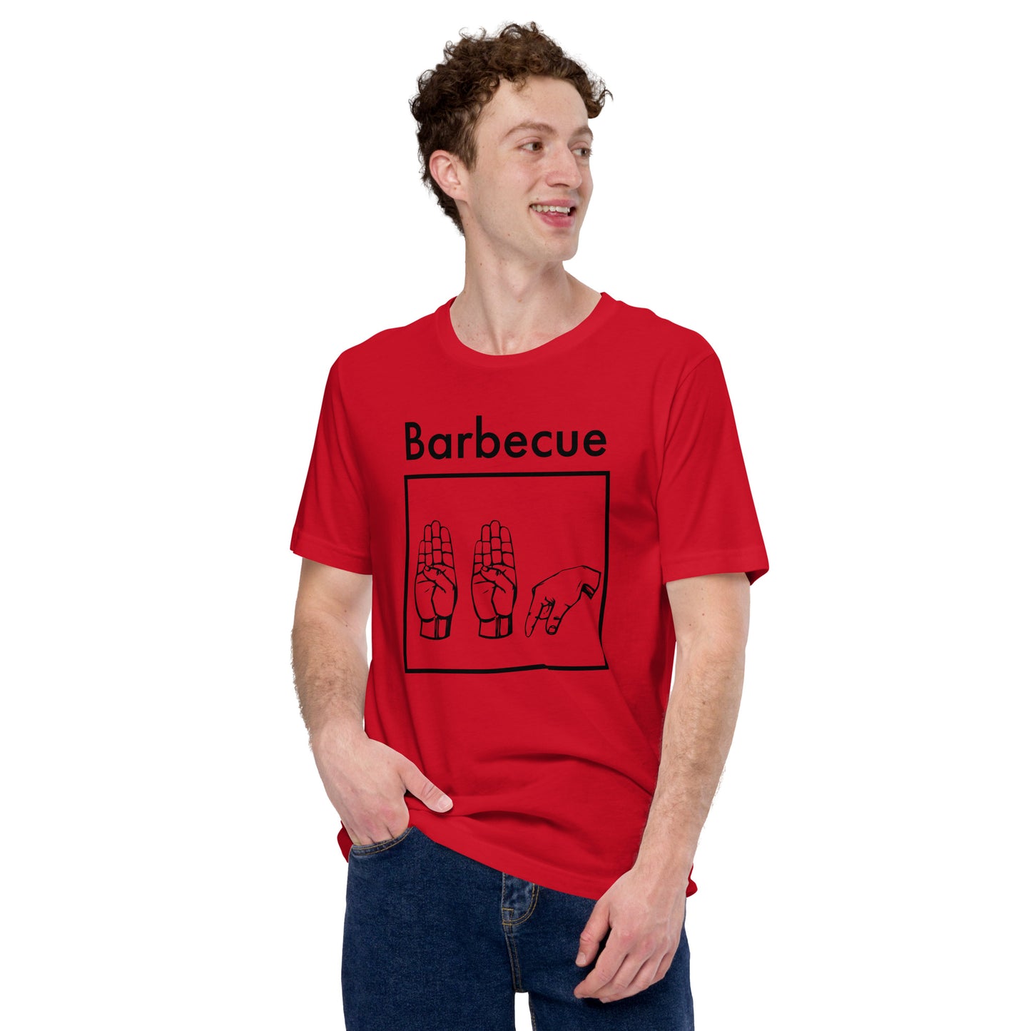 Barbecue Sign Language Unisex t-shirt.