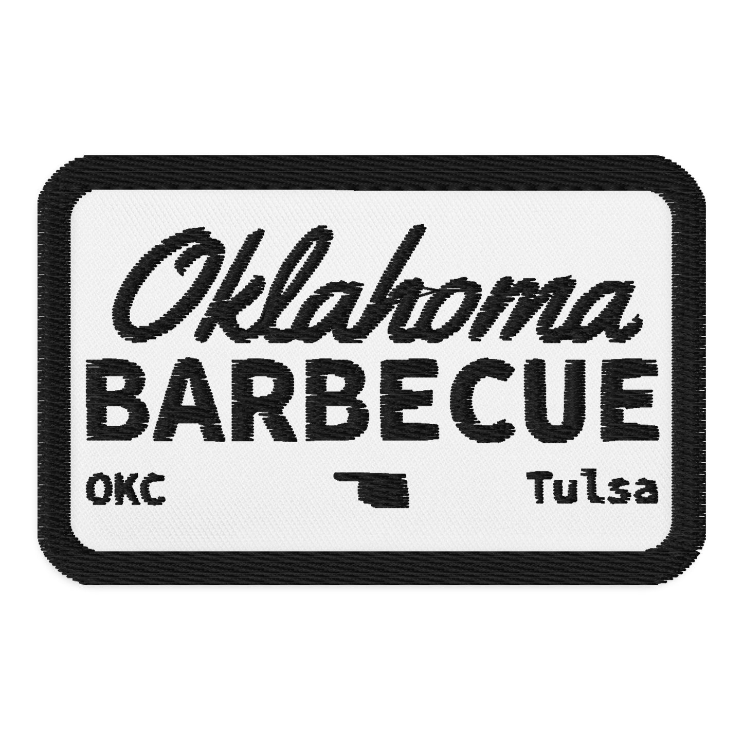 Oklahoma BBQ Embroidered patches