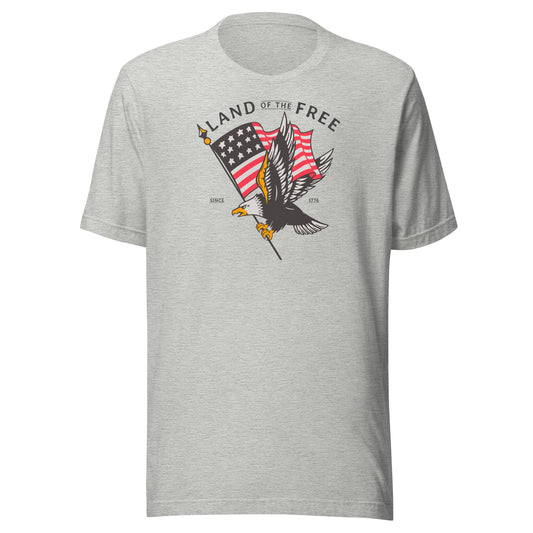 Americana Land of the Free uni-sex t-shirt